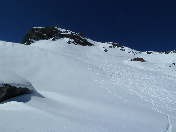 Nos traces sous le Chindbettipass et le Toerhöri