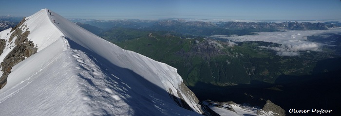 Sur la traversée des Dômes de Miage