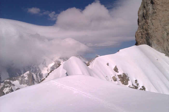 L'arrivée du mauvais temps depuis les arêtes de Rochefort