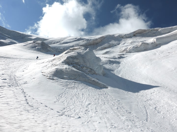 Voie normale du Weissmies Voie normale du Weissmies