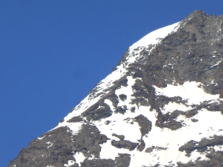 Partie supérieure de l'arête du Lagginhorn Partie supérieure de l'arête du Lagginhorn