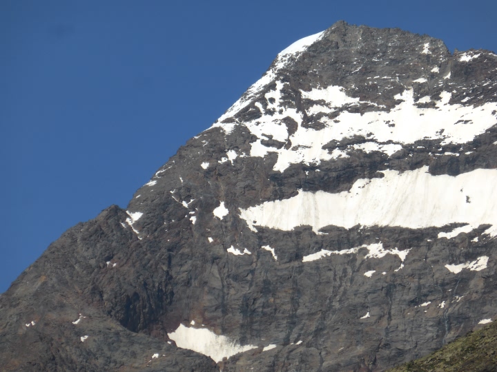 Lagginhorn arête ouest Lagginhorn arête ouest