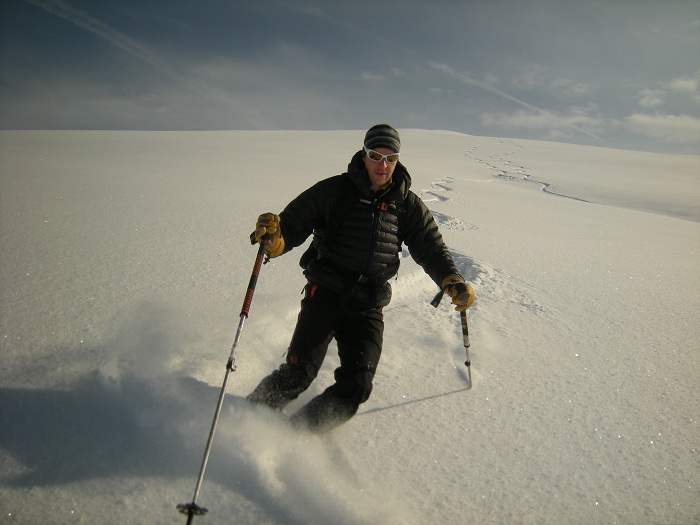Neige poudreuse, ou bien ? pointe du Château en ski de rando: neige poudreuse, ou bien ?