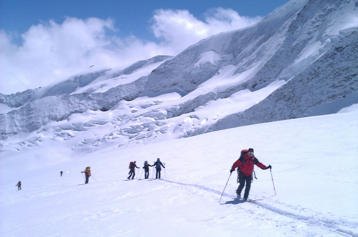 La montée au Wyssnolen La montée au Wyssnolen