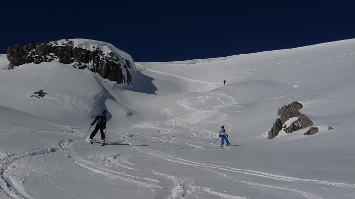 Du ski plaisir au dessus des chalets de Vormy le 29 décembre Du ski plaisir au dessus des chalets de Vormy le 29 décembre