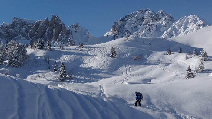 Montée au col de la Cicle