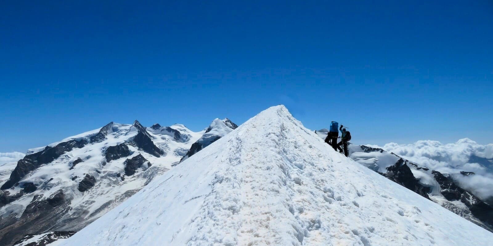Ascension Breithorn Allalinhorn | 4000 faciles à Zermatt Alpinisme facile | 4000 à la journée | 2 jours