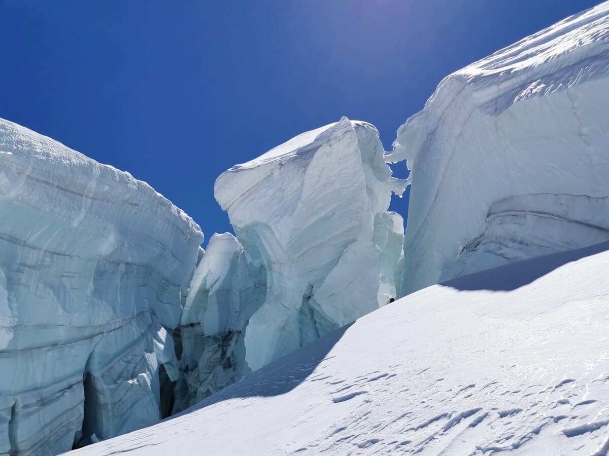 Ski de rando en vallee Blanche Ski de rando | Hors-piste glaciaire | journée