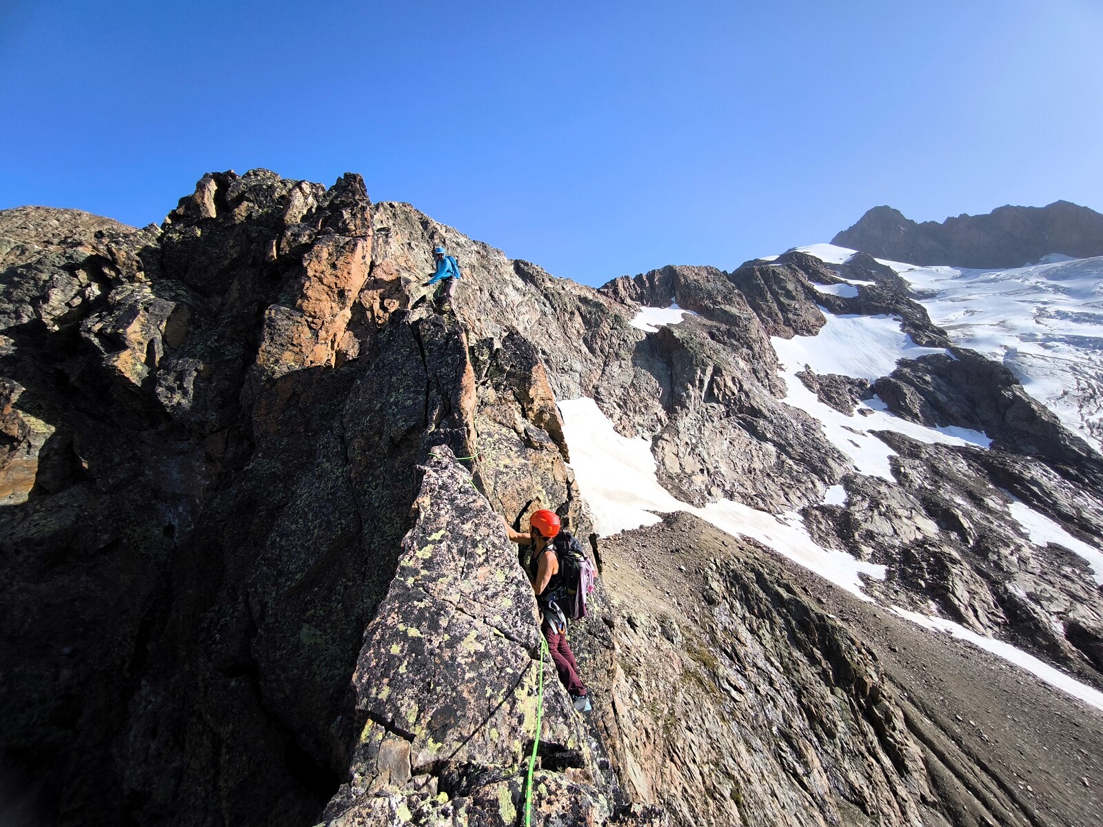 Grande voie d’escalade facile Pointe des Lanchettes Alpinisme - Escalade | 3085m | 2 jours
