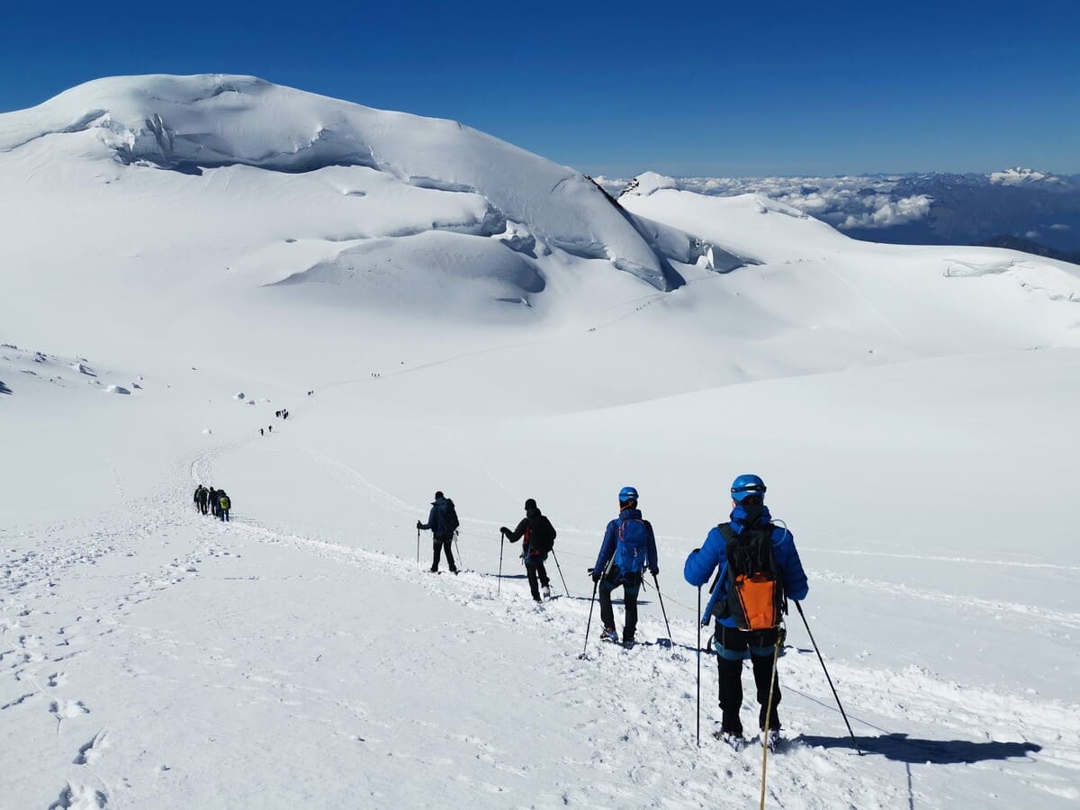Ascension 4000 facile Sommets du Mont Rose 2 jours Randonnée glaciaire et alpinisme peu difficile | 2 jours