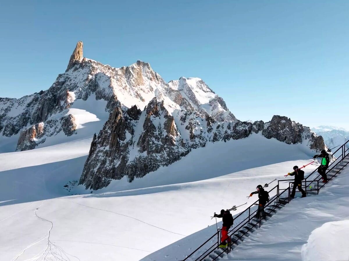 Descente de la Vallée Blanche depuis le Skyway Ski hors-piste | Glaciers | 3466m