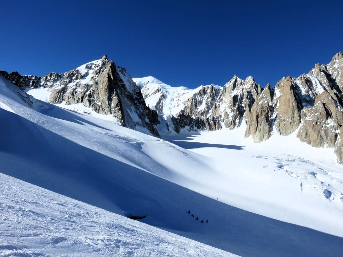 Descente de la Vallée Blanche depuis le Skyway Ski hors-piste | Glaciers | 3466m