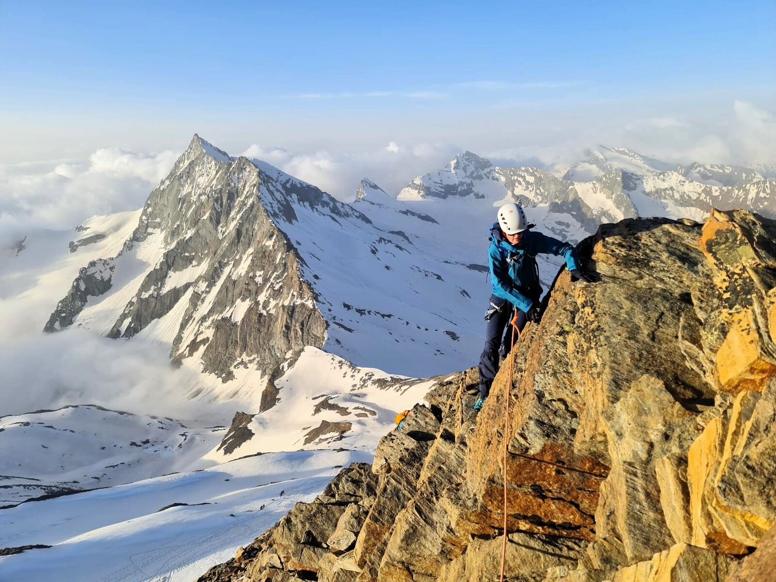 Sommet 4000 facile Saas-Fee 3 jours Alpinisme itinérant | niveau PD- | 3 jours