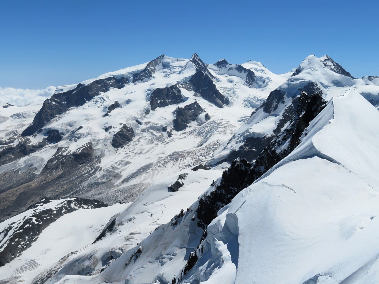 Ascension Breithorn Allalinhorn | 4000 faciles à Zermatt Alpinisme facile | 4000 à la journée | 2 jours