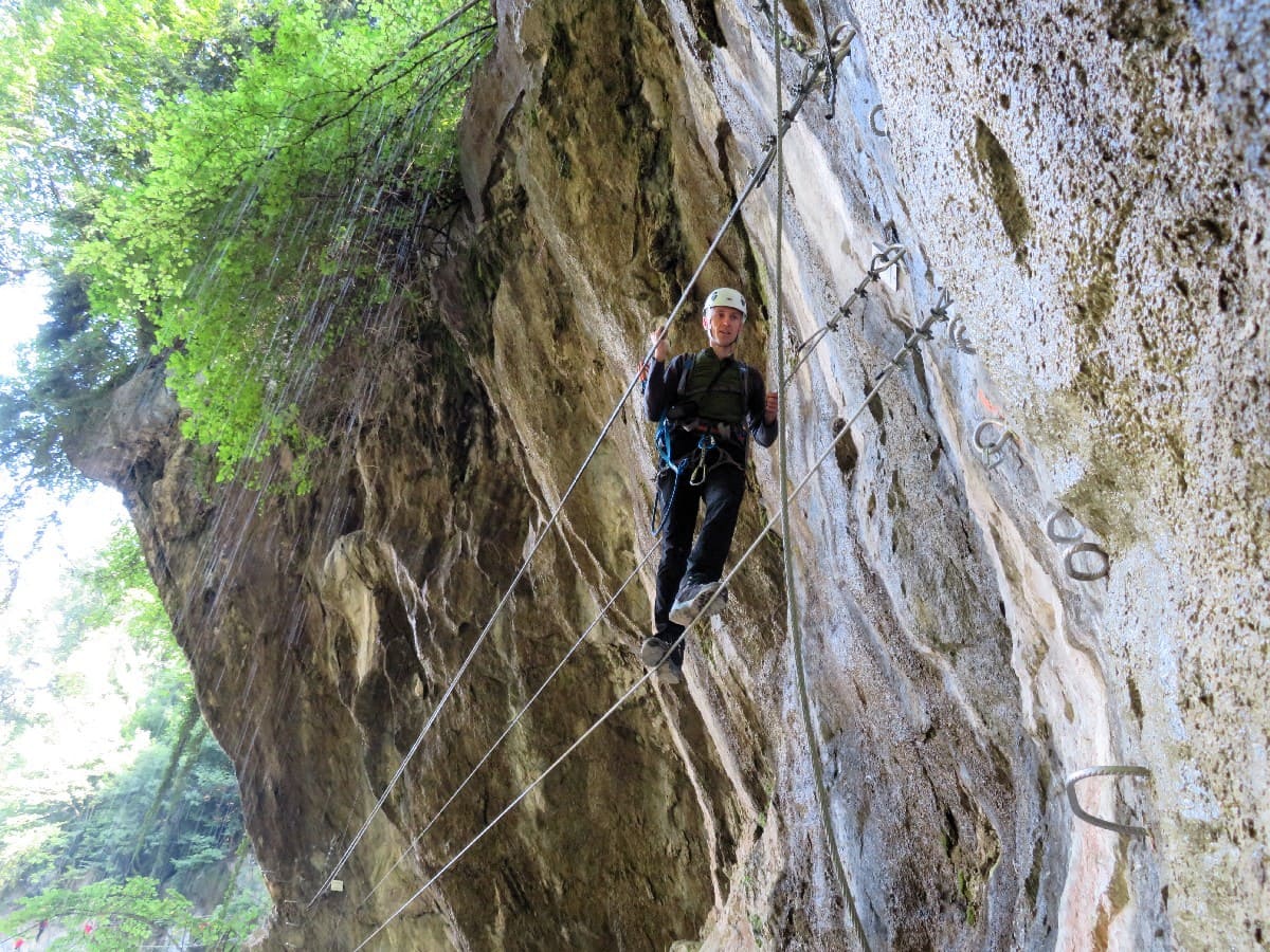 Via Ferrata du Parc Thermal Saint-Gervais-les-Bains Via Ferrata | Très Difficile | demi-journée