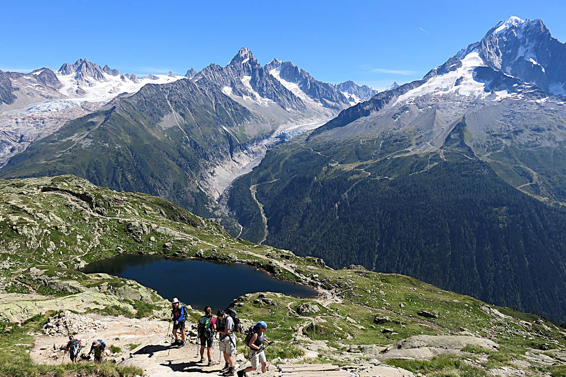 Mont Blanc Rundweg Geführte individuelle Wanderreise um den Mont-Blanc | von Hotel zu Hotel | 8 Tage